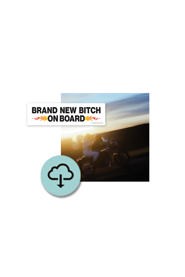 Ego Ride Digital Album & Brand New Bitch Bumper Sticker